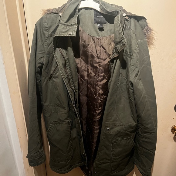Forever 21 bomber jacket sz L - Picture 1 of 3